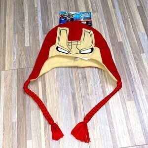 Marvel Avengers Iorn Man beanie sock hat Marvel Avengers Iron Man Snow board